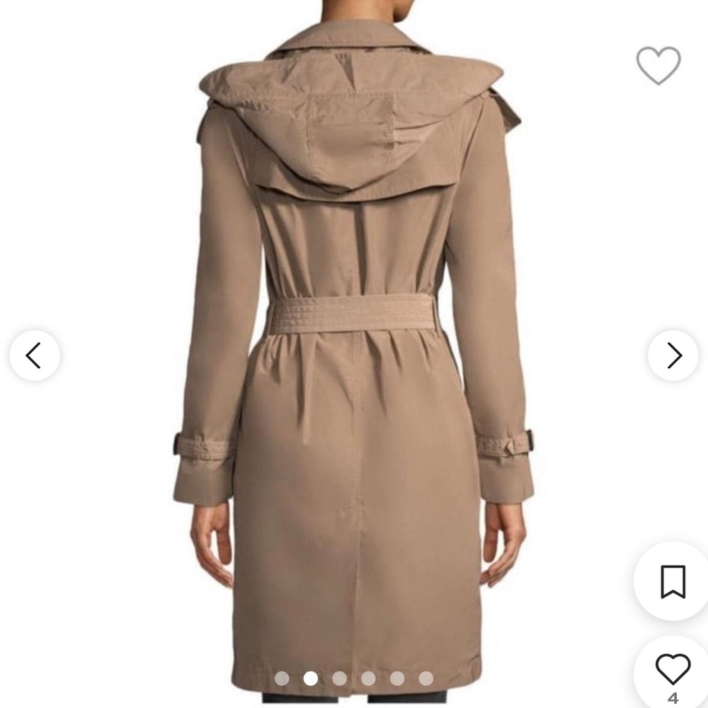 Burberry Tan Trench Coat with Hoodie - Picture 3 of 13